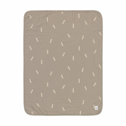 Babydecke Bio Baumwolle, Speckles Olive