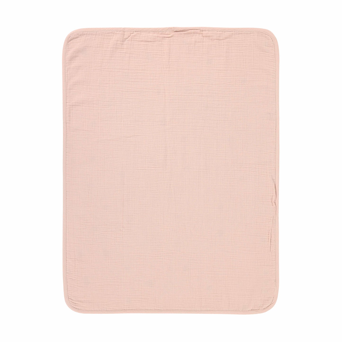 Lässig Babydecke Bio Baumwolle, Powder Pink, Rosa Detailansicht