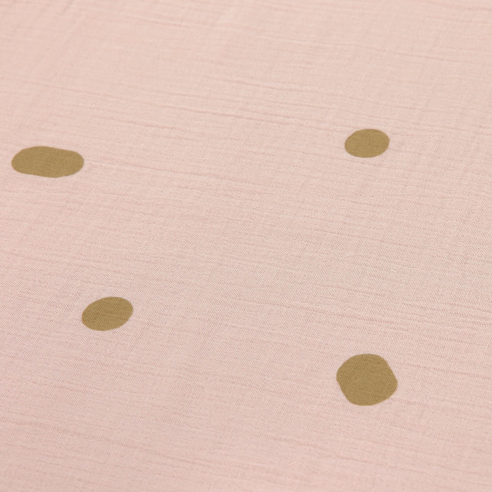 Lässig Babydecke Bio Baumwolle, Powder Pink, Rosa Seitenansicht