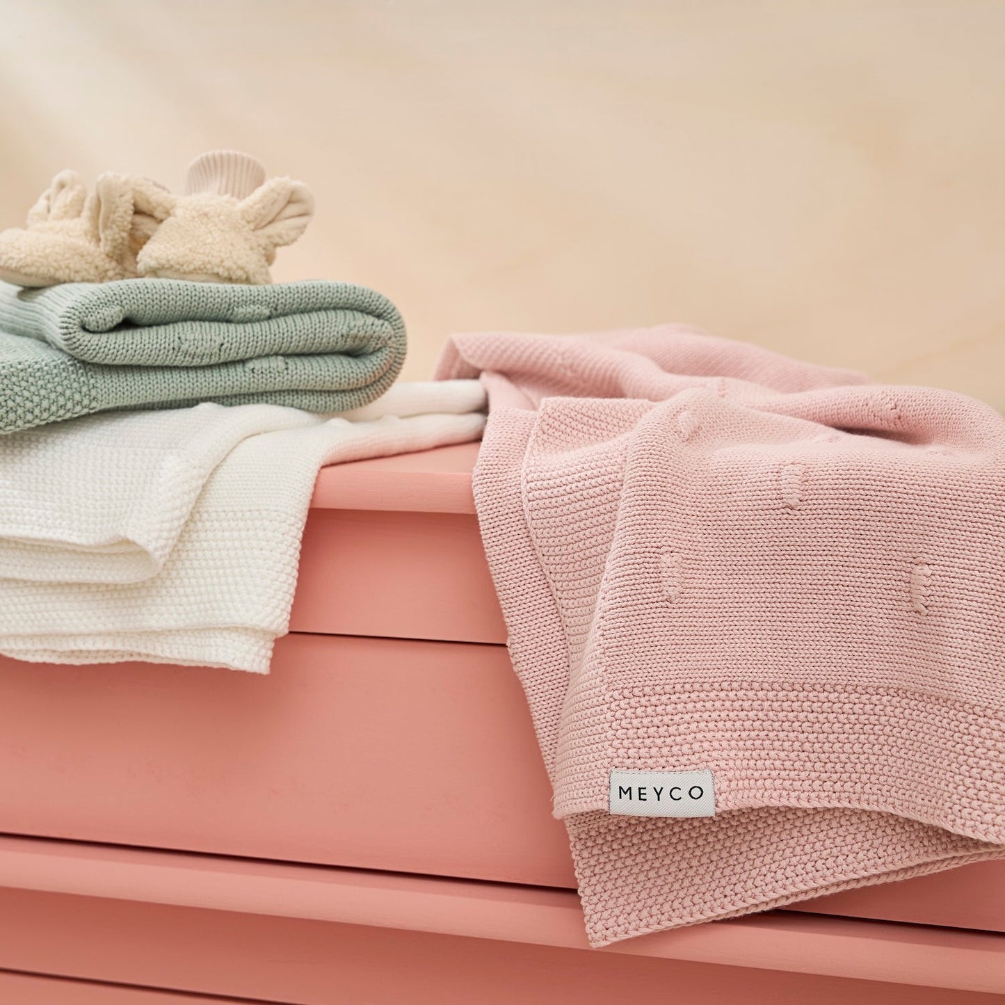 Meyco Decke Knots Pink