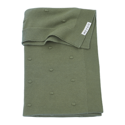 Meyco Decke Mini Knots Forest Green Studio