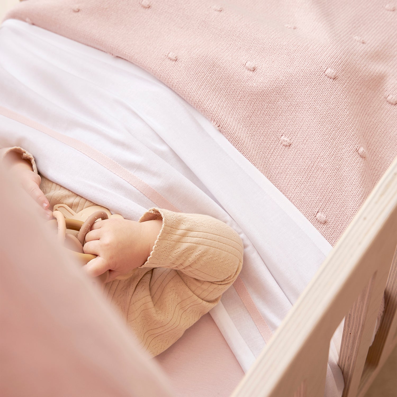 Meyco Decke Mini Knots Soft Pink