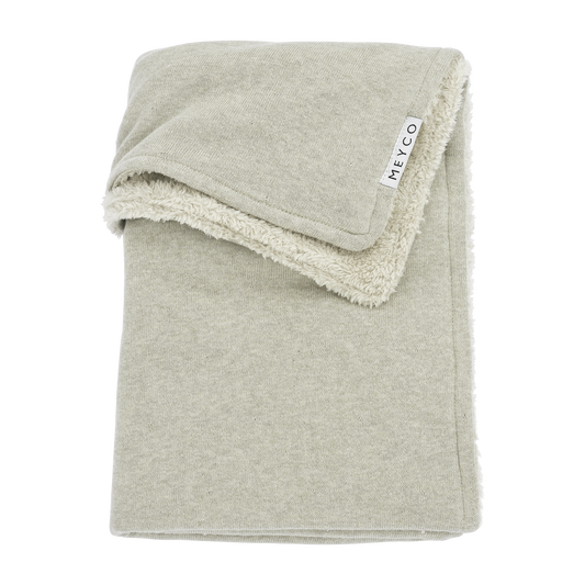 Meyco Decke Knit Basic teddy Sand Melange Studio