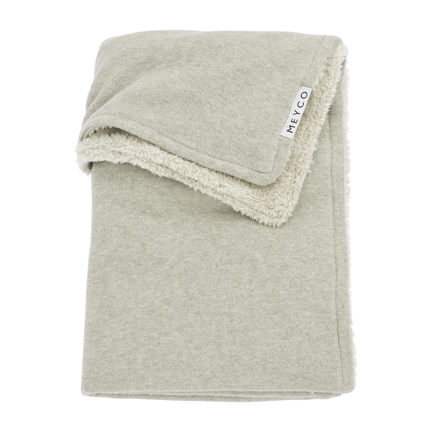 Meyco Decke Knit Basic teddy Sand Melange Studio