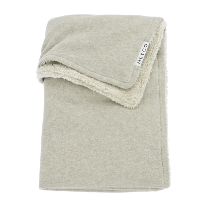 Meyco Decke Knit Basic teddy Sand Melange Studio