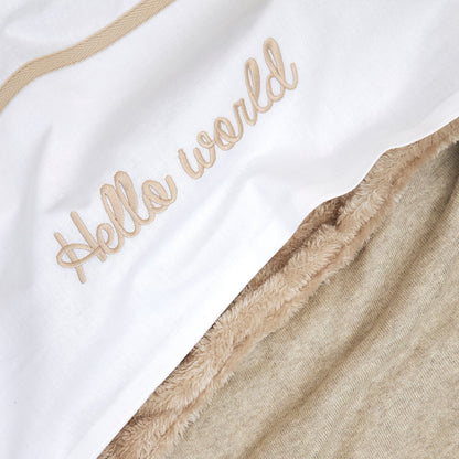 Meyco Decke Knit Basic teddy Sand Melange