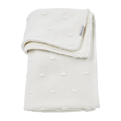 Meyco Decke Knots teddy Offwhite