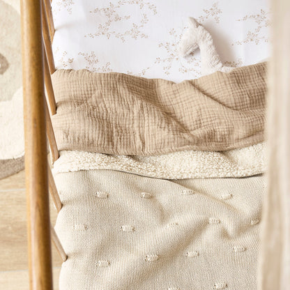 Meyco Decke Knots teddy Soft sand