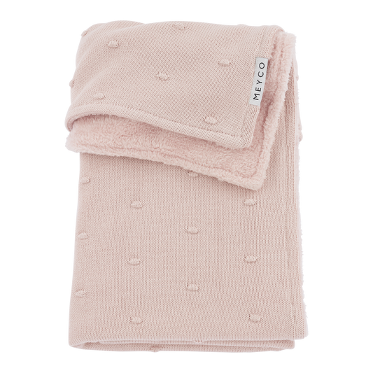 Meyco Decke Mini Knots teddy Soft Pink Studio