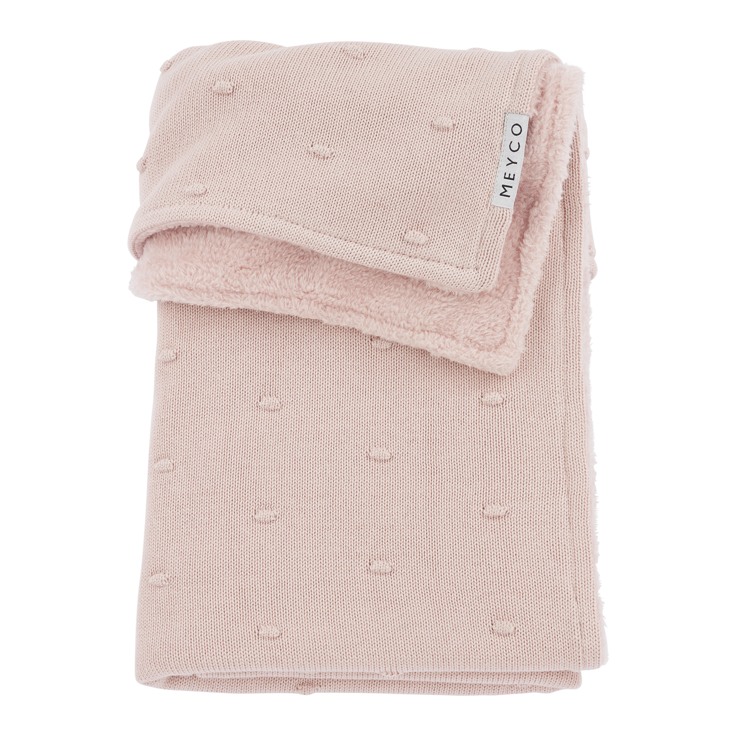 Meyco Decke Mini Knots teddy Soft Pink Studio