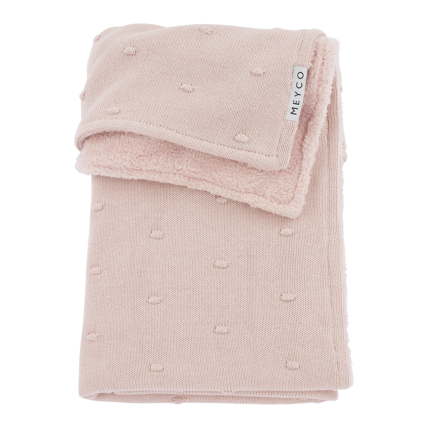 Meyco Decke Mini Knots teddy Soft Pink Studio