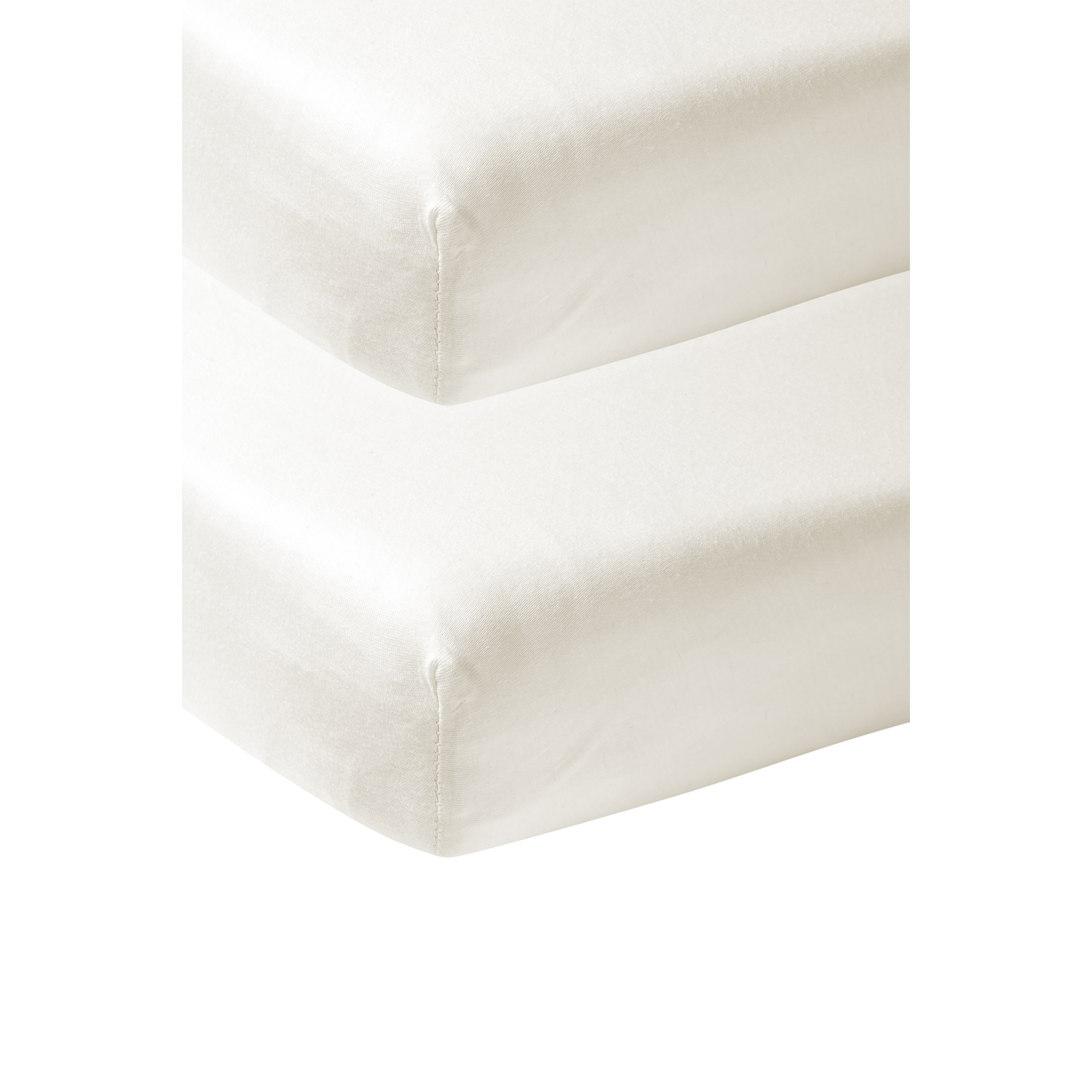 Meyco Spannbettlaken jersey Offwhite