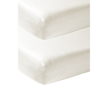 Meyco Spannbettlaken jersey Offwhite