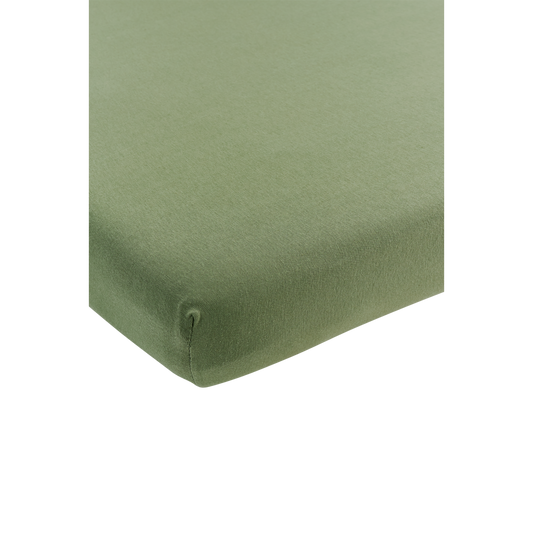 Meyco Spannbettlaken jersey Olive Green Studio