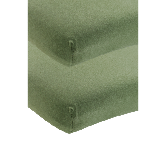 Meyco Spannbettlaken jersey Olive Green