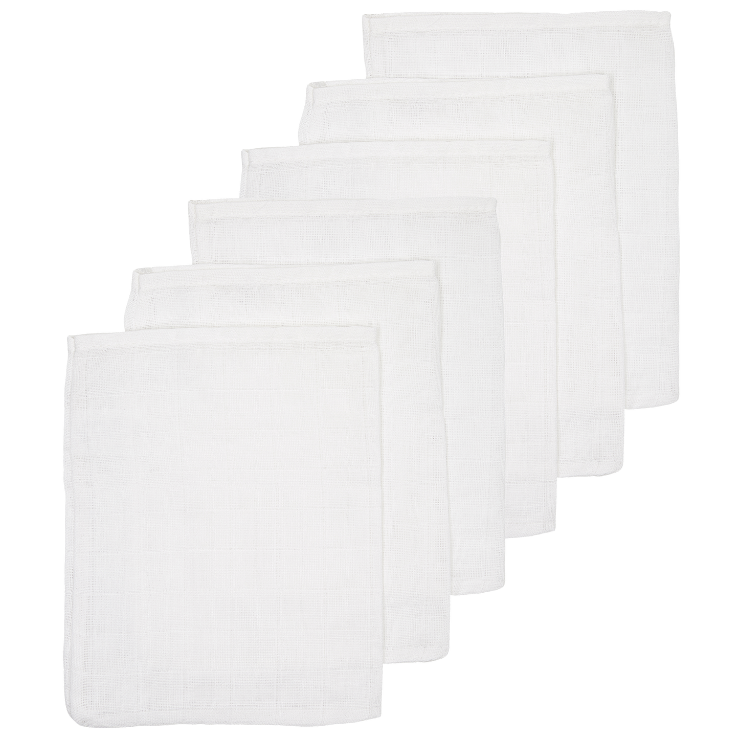 Meyco Musselinwindeln - White White