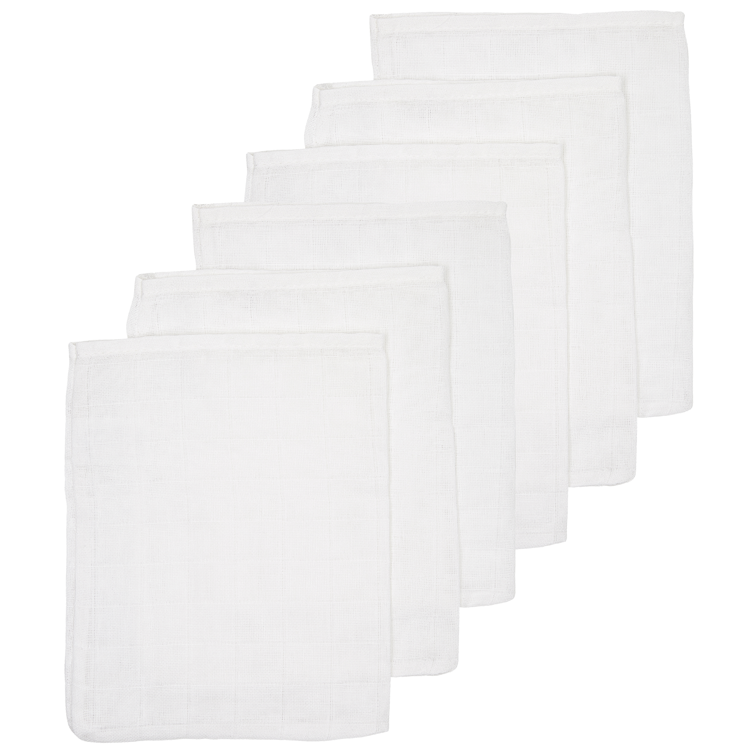 Meyco Musselinwindeln - White White