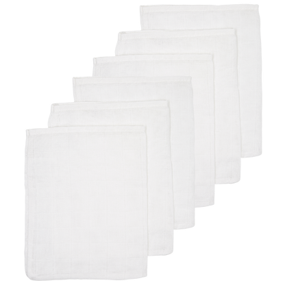 Meyco Musselinwindeln - White White