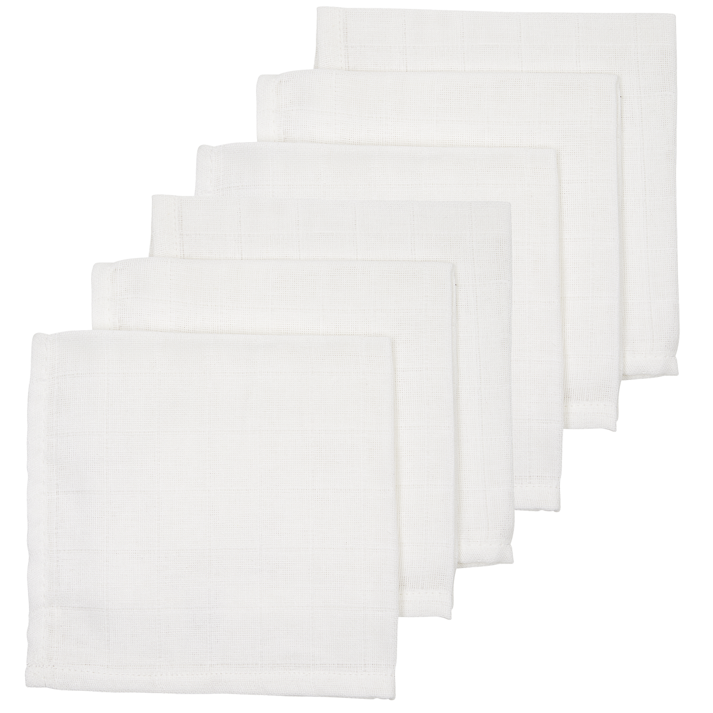 Meyco Musselinwindeln - White White