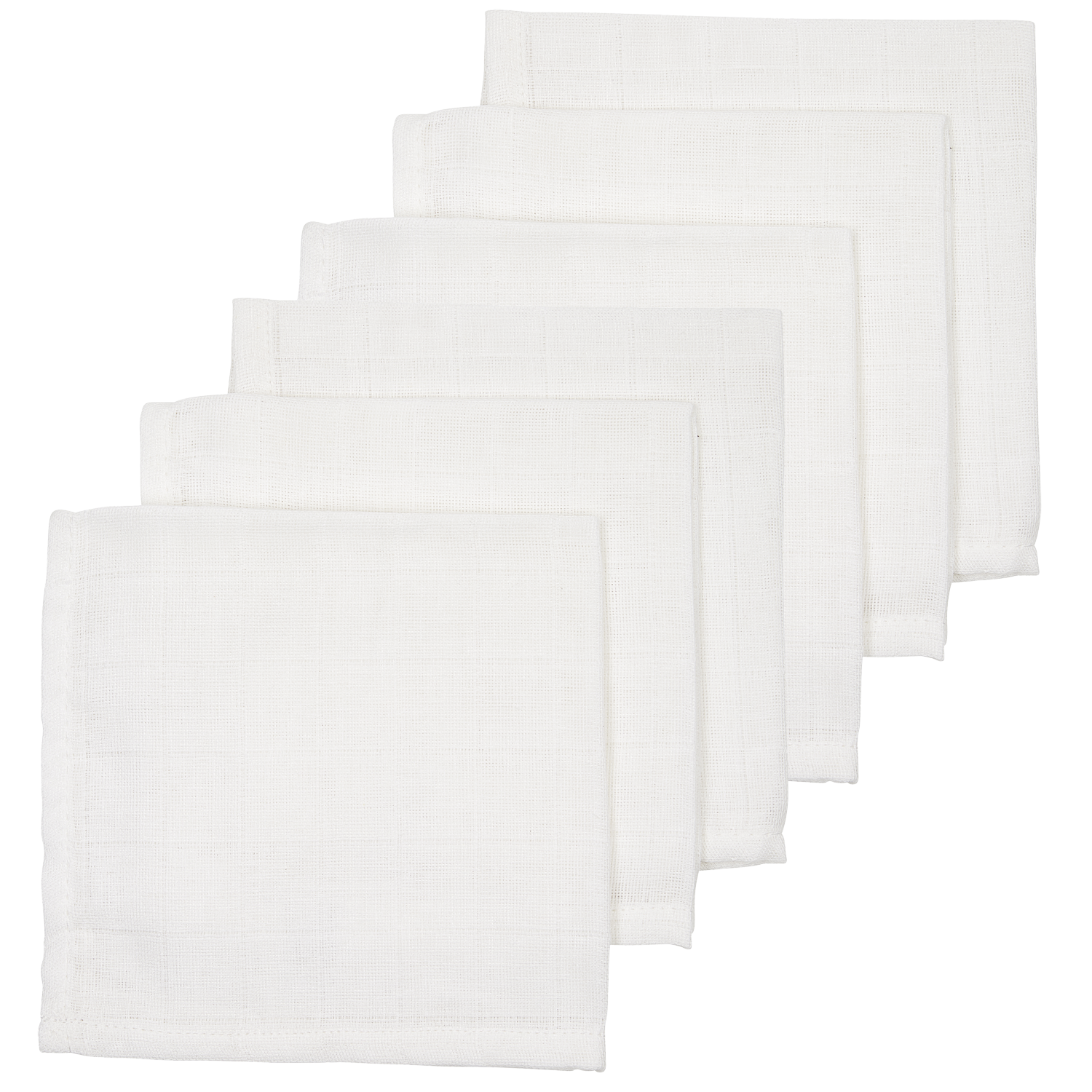 Meyco Musselinwindeln - White White