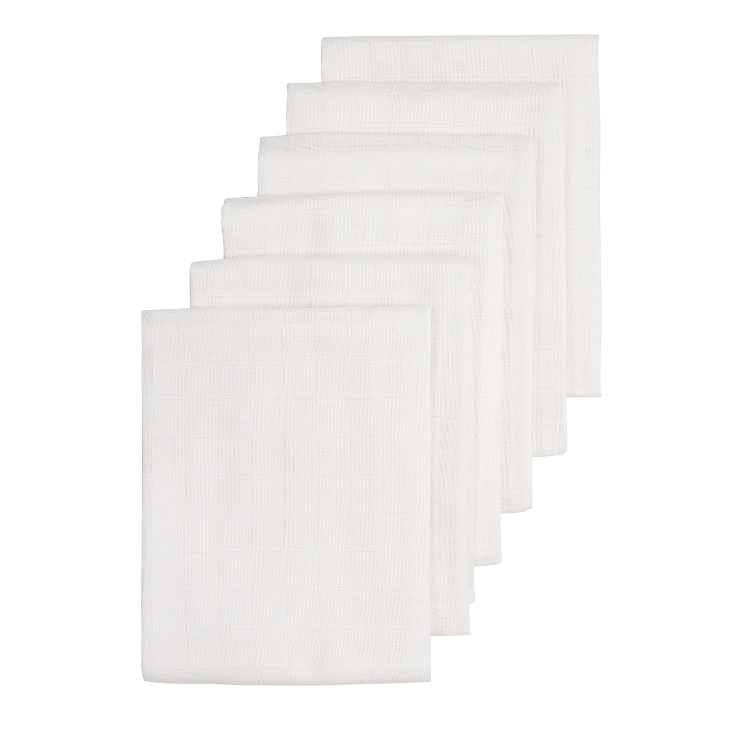 Meyco Musselinwindeln - White White