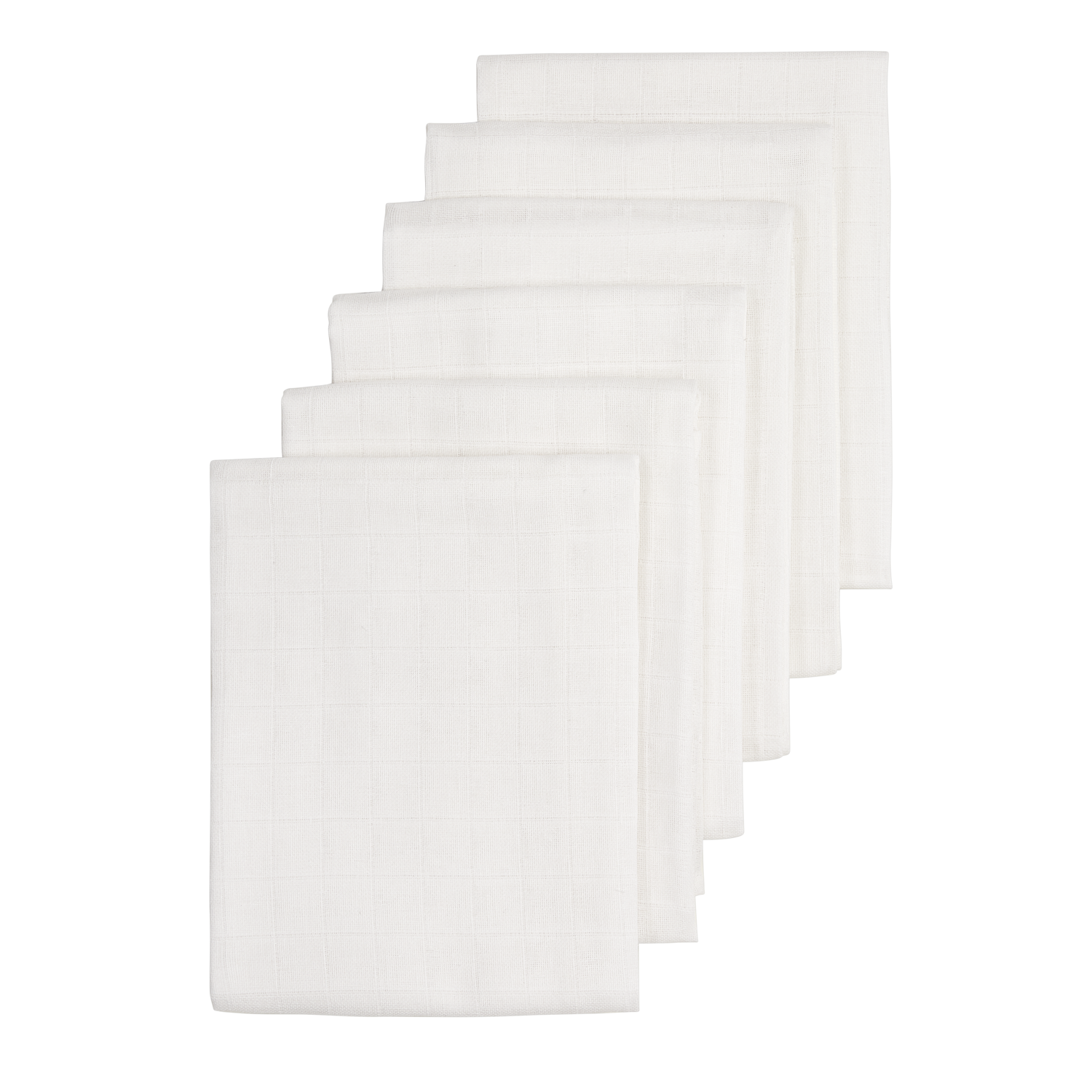 Meyco Musselinwindeln - White White
