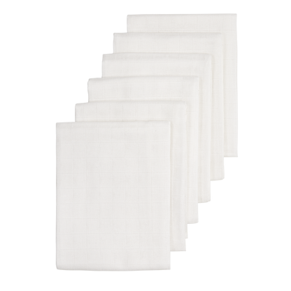Meyco Musselinwindeln - White White