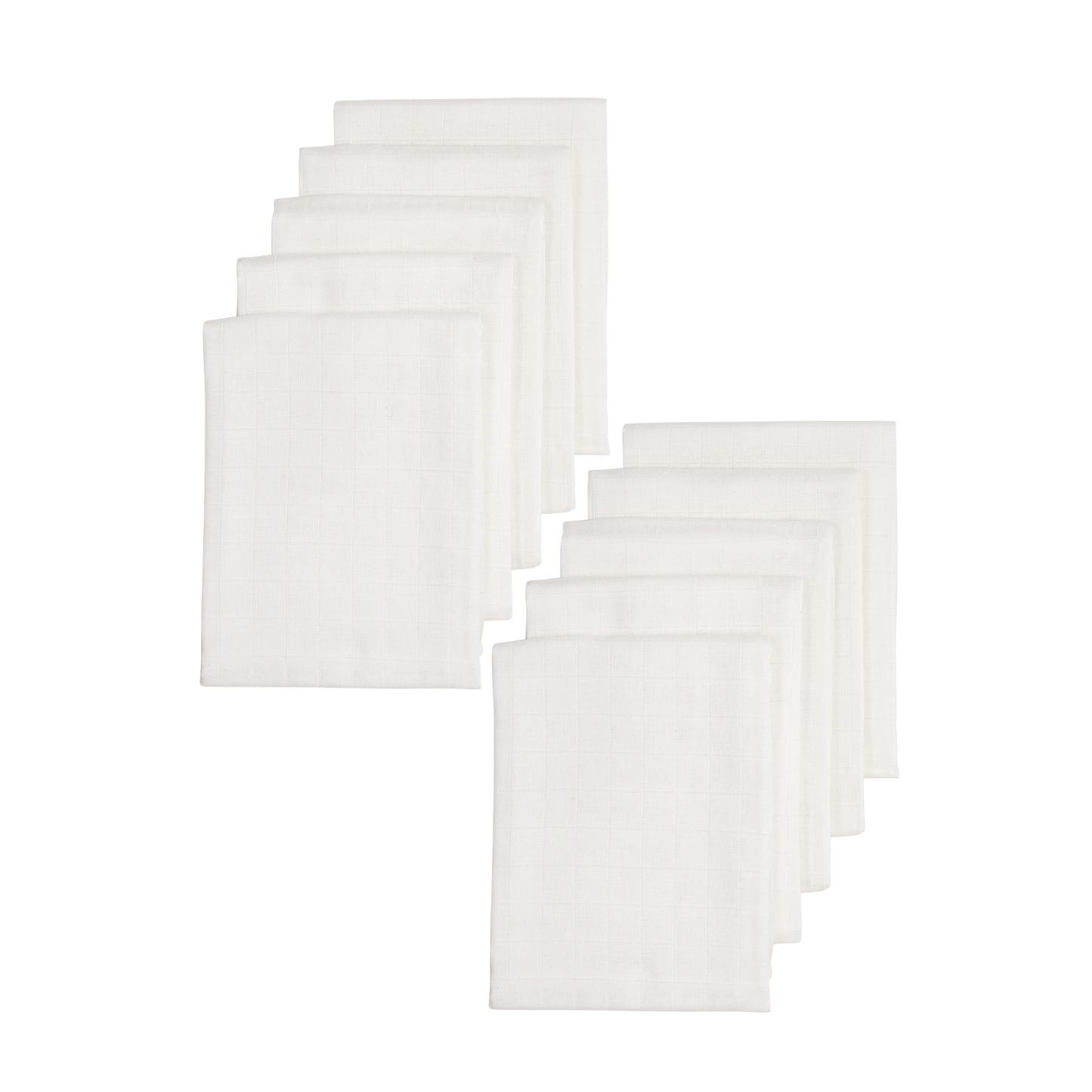Meyco Musselinwindeln - White White