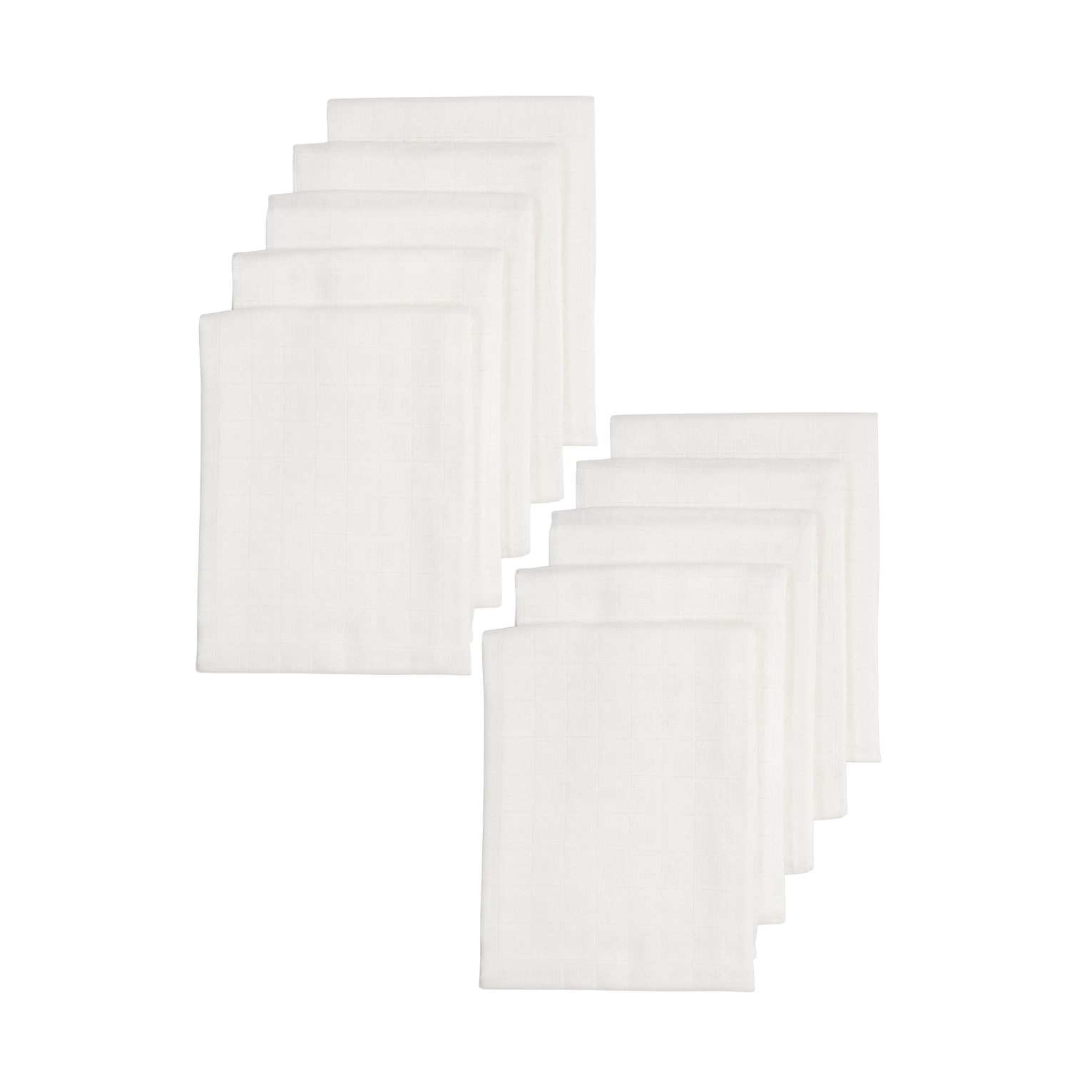 Meyco Musselinwindeln - White White