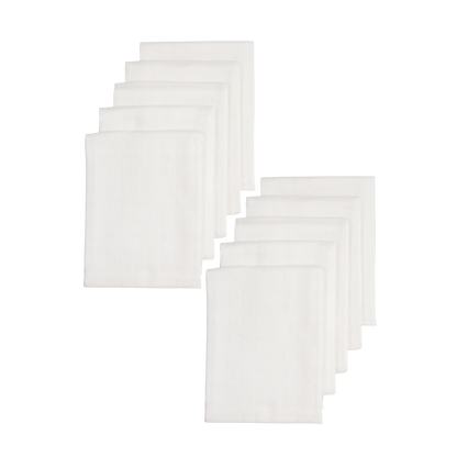 Meyco Musselinwindeln - White White