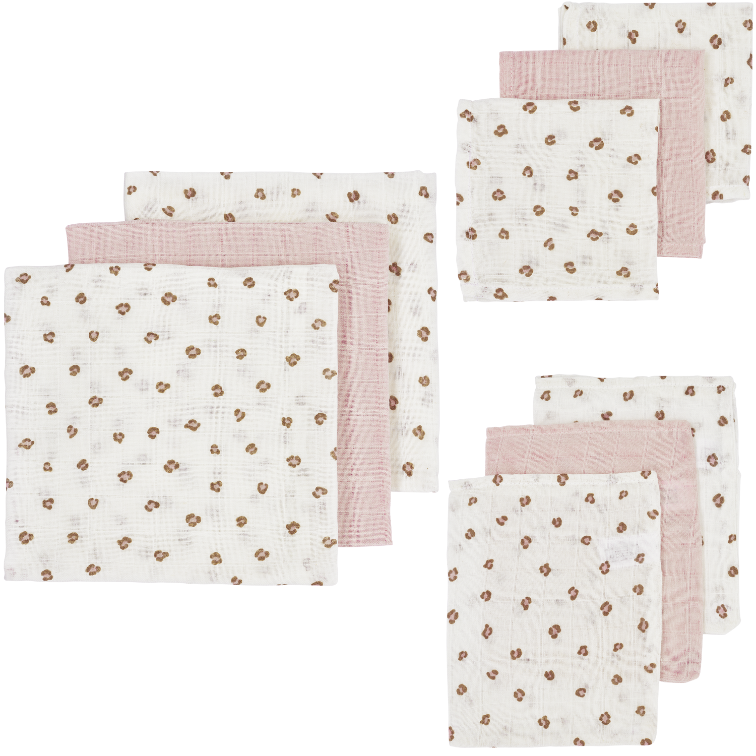 Meyco Musselinwindeln - Mini Panther Soft Pink Mini Panther Soft Pink