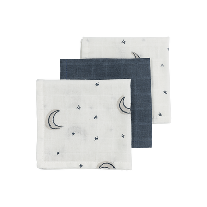 Meyco Musselinwindeln - Moon Indigo Moon Indigo