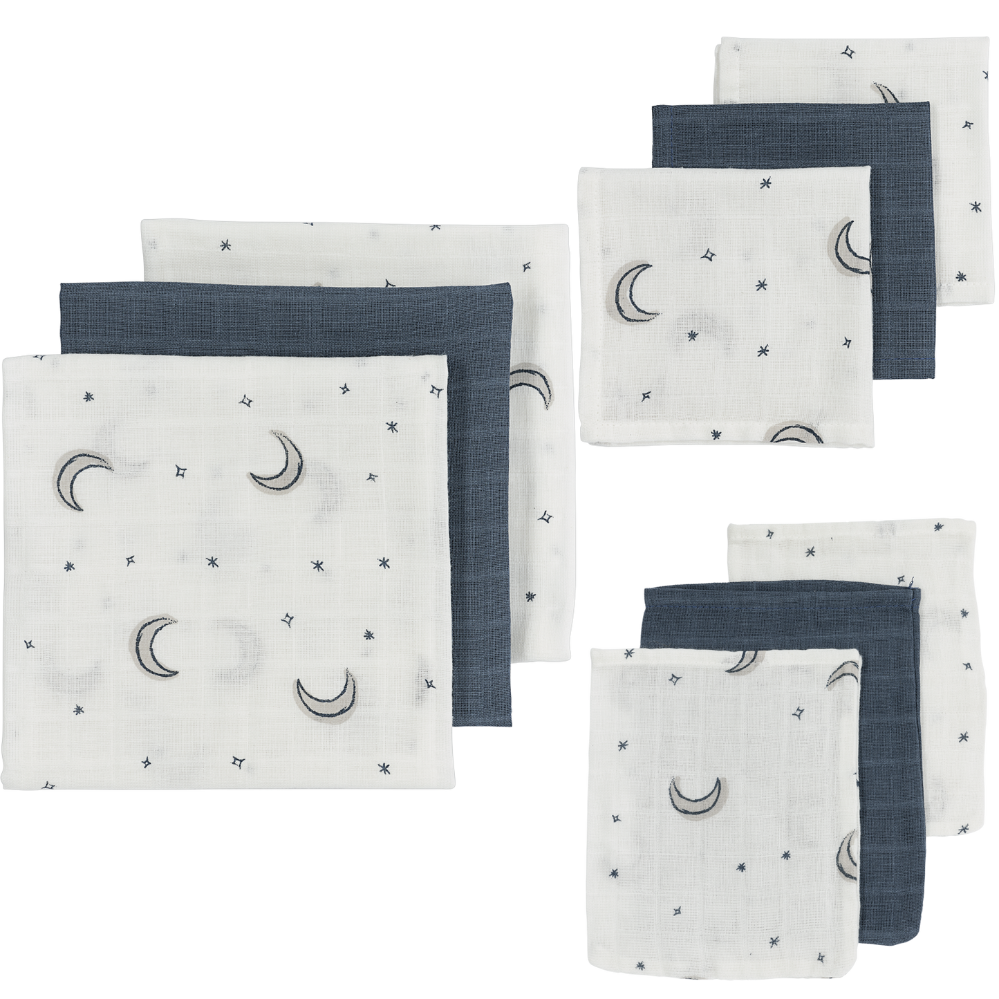 Meyco Musselinwindeln - Moon Indigo Moon Indigo