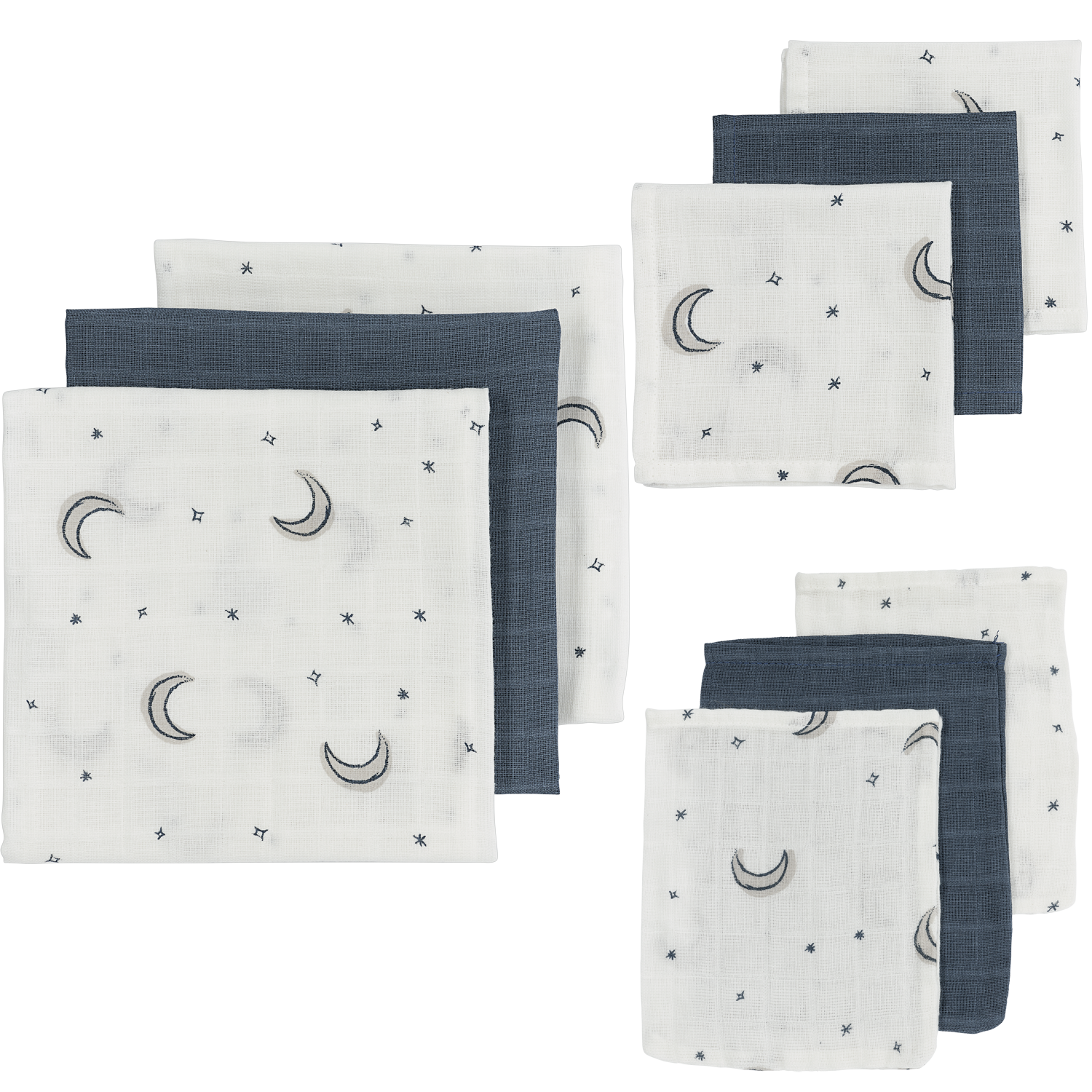 Meyco Musselinwindeln - Moon Indigo Moon Indigo