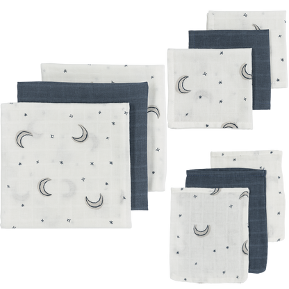 Meyco Musselinwindeln - Moon Indigo Moon Indigo