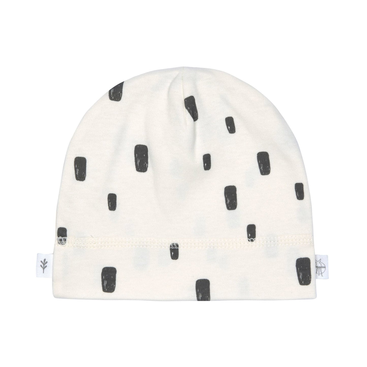 Lässig Beanie Baby Bio Baumwolle, Rechtecke, Beige Detailansicht
