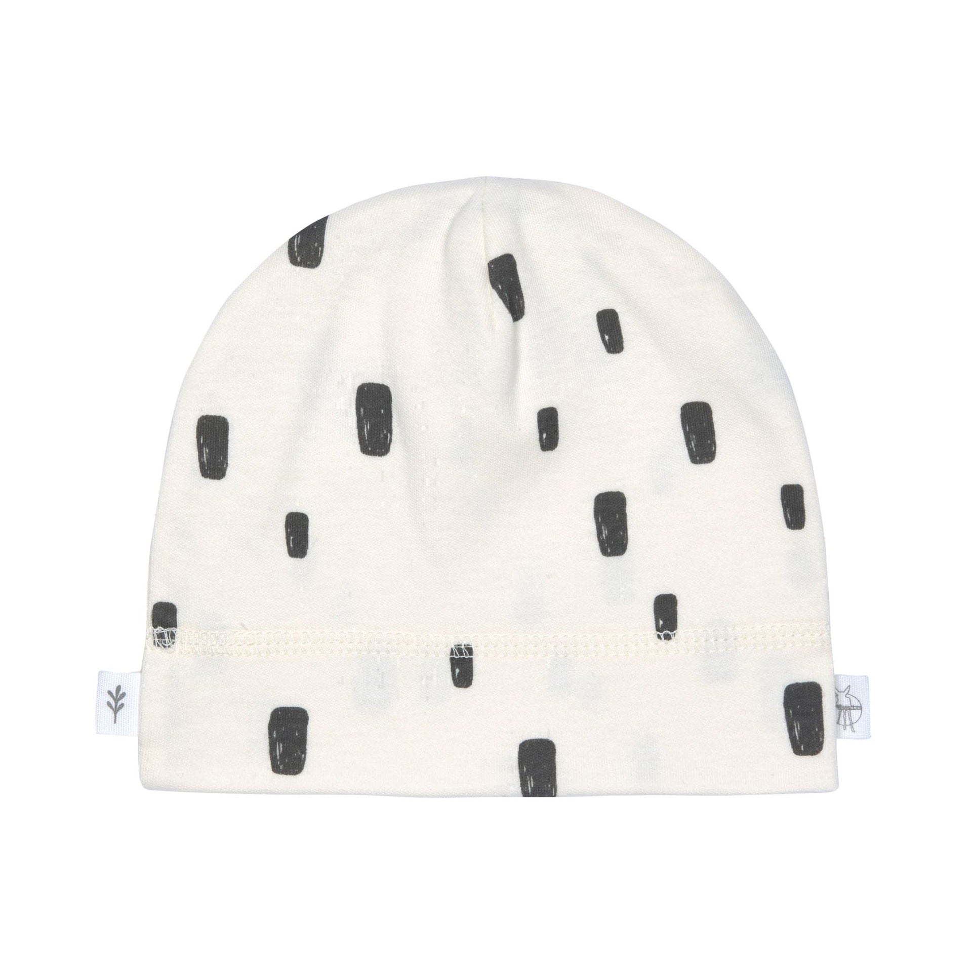 Lässig Beanie Baby Bio Baumwolle, Rechtecke, Beige Detailansicht