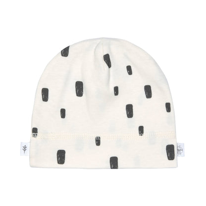 Lässig Beanie Baby Bio Baumwolle, Rechtecke, Beige Detailansicht