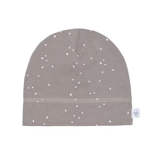 Beanie Baby Bio Baumwolle, Punkte, Grau