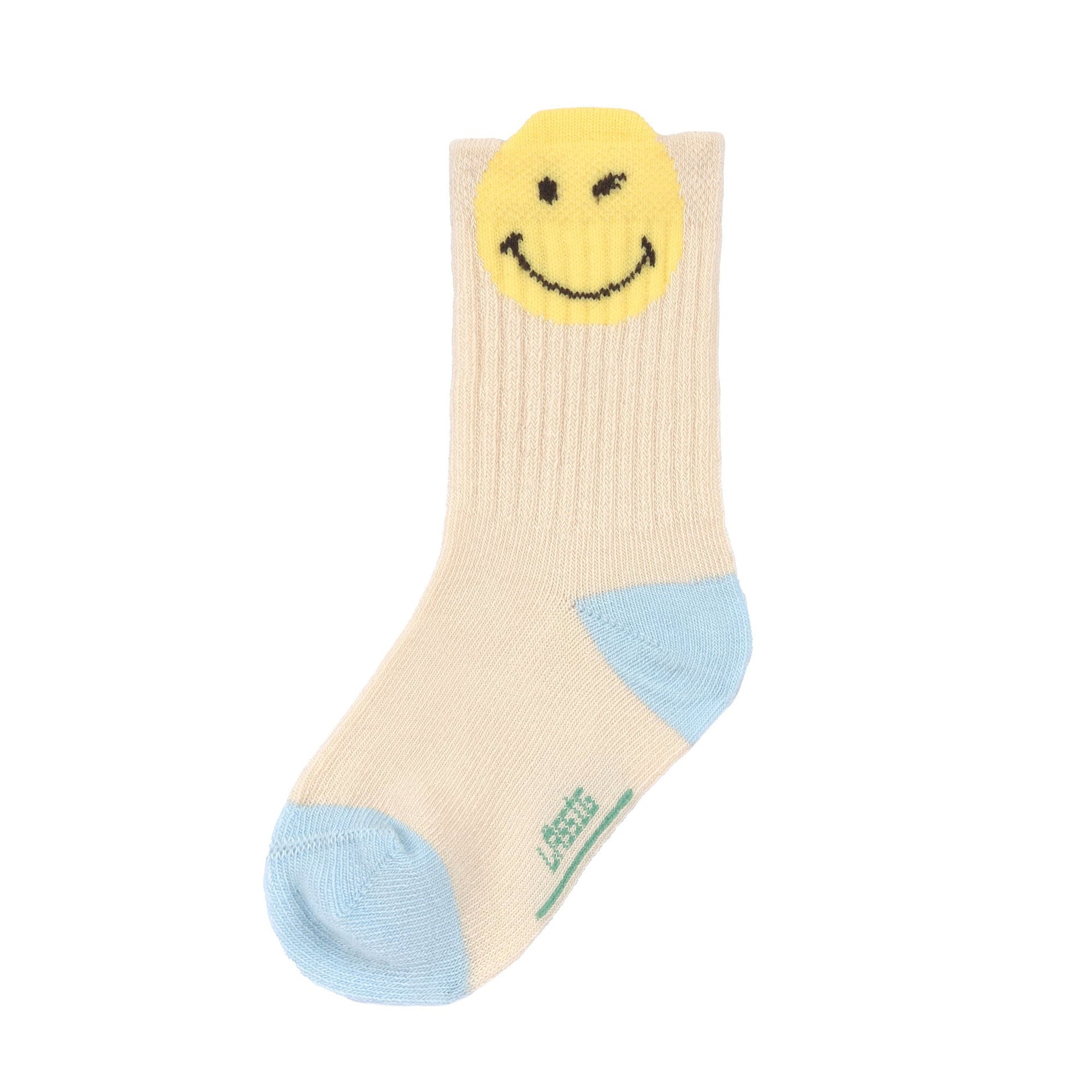 Lässig Kinder Socken 3er Pack SmileyWorld Blau Bio Baumwolle