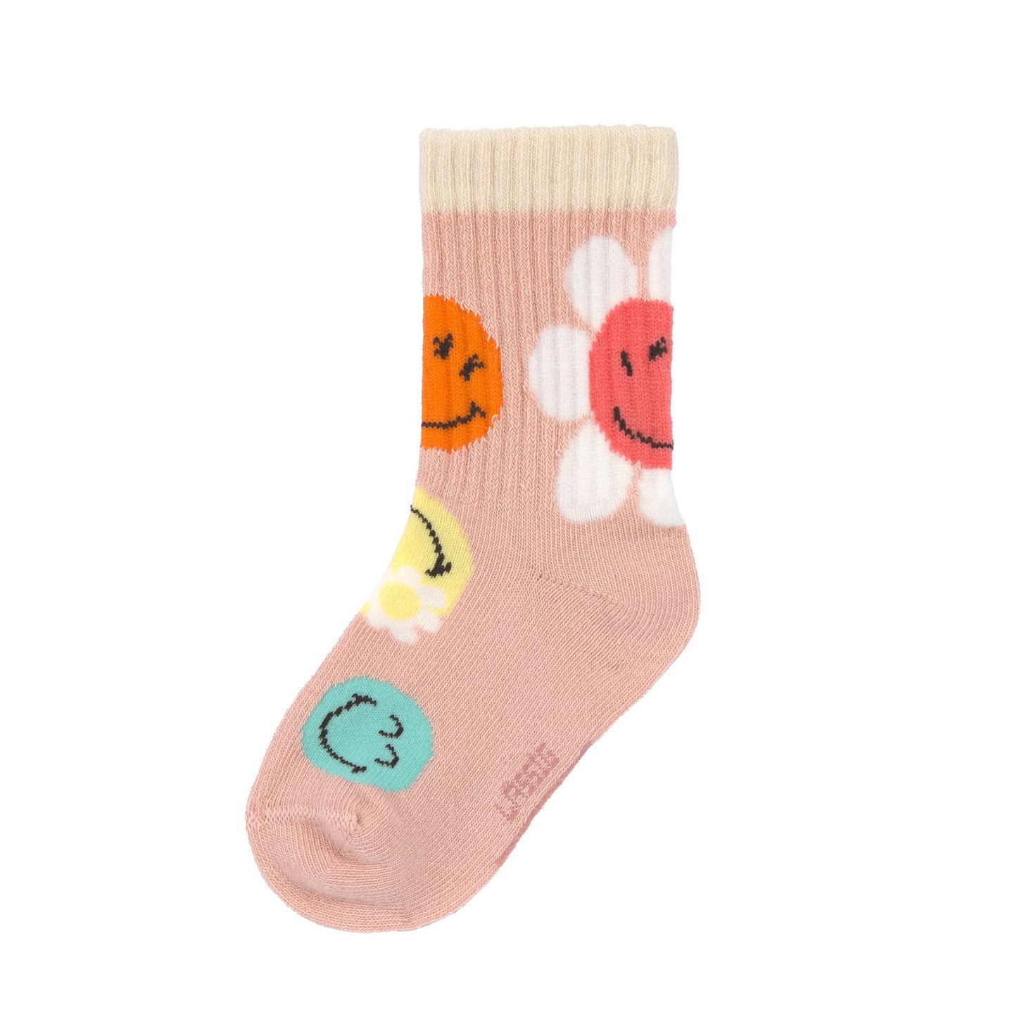 Lässig Kinder Socken 3er Pack SmileyWorld Rosa Bio Baumwolle
