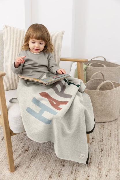 Lässig Babydecke Bio Baumwolle, Happy Nature Seitenansicht