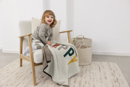 Lässig Babydecke Bio Baumwolle, Happy Nature Rückansicht