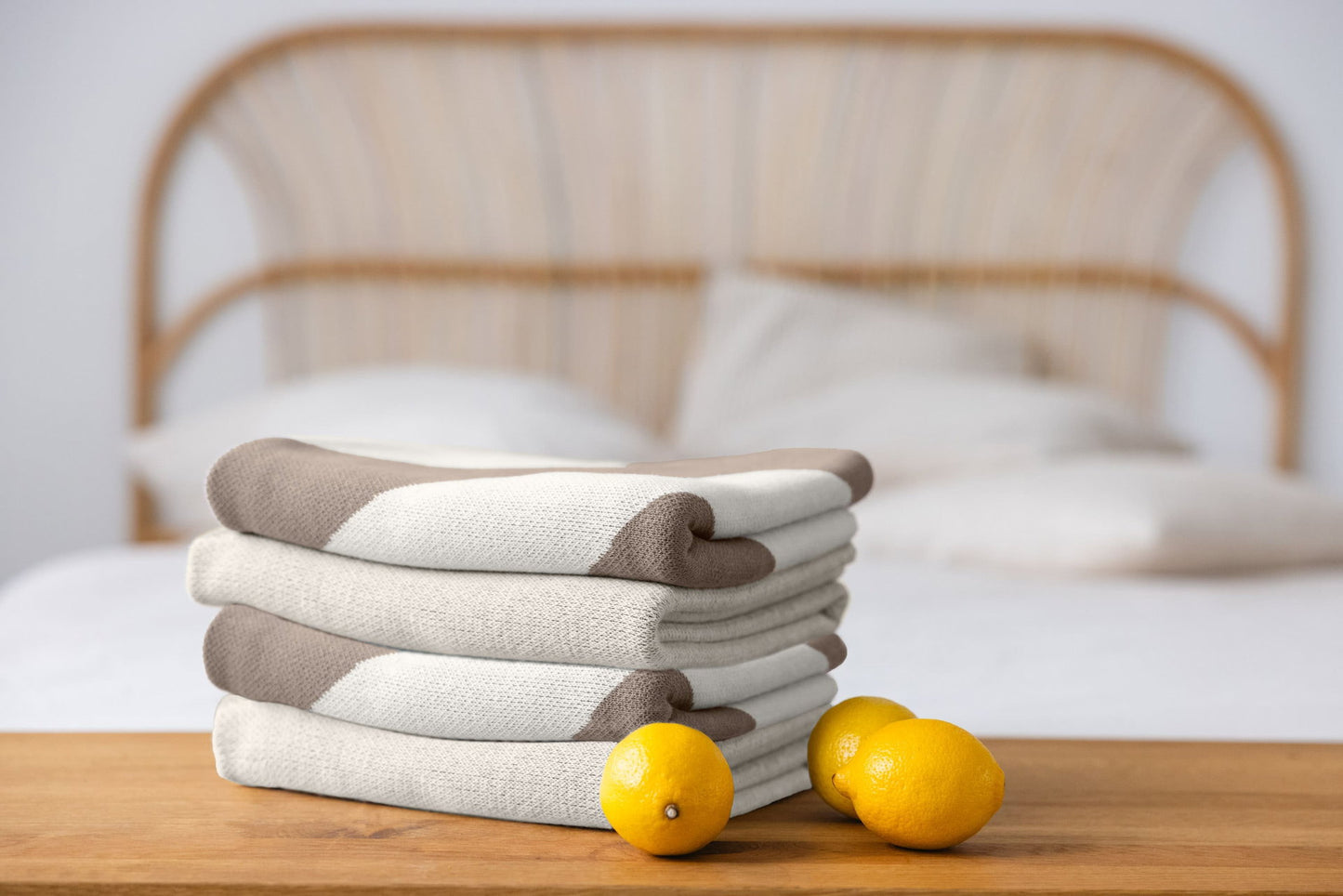 Lässig Babydecke Bio Baumwolle, Gestreift Nature Taupe Anwendung