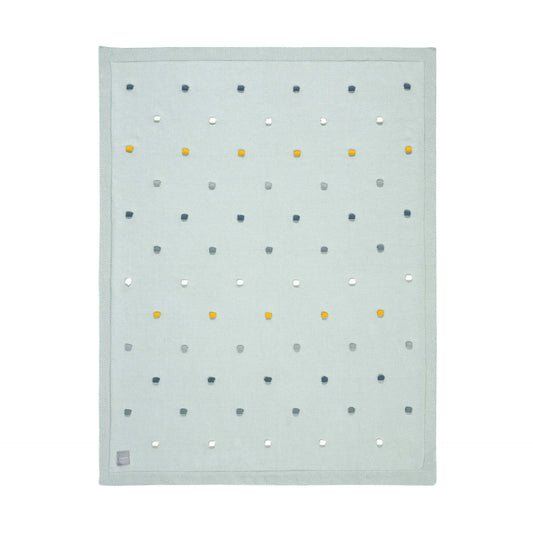 Babydecke Bio Baumwolle, Dots, Light Mint