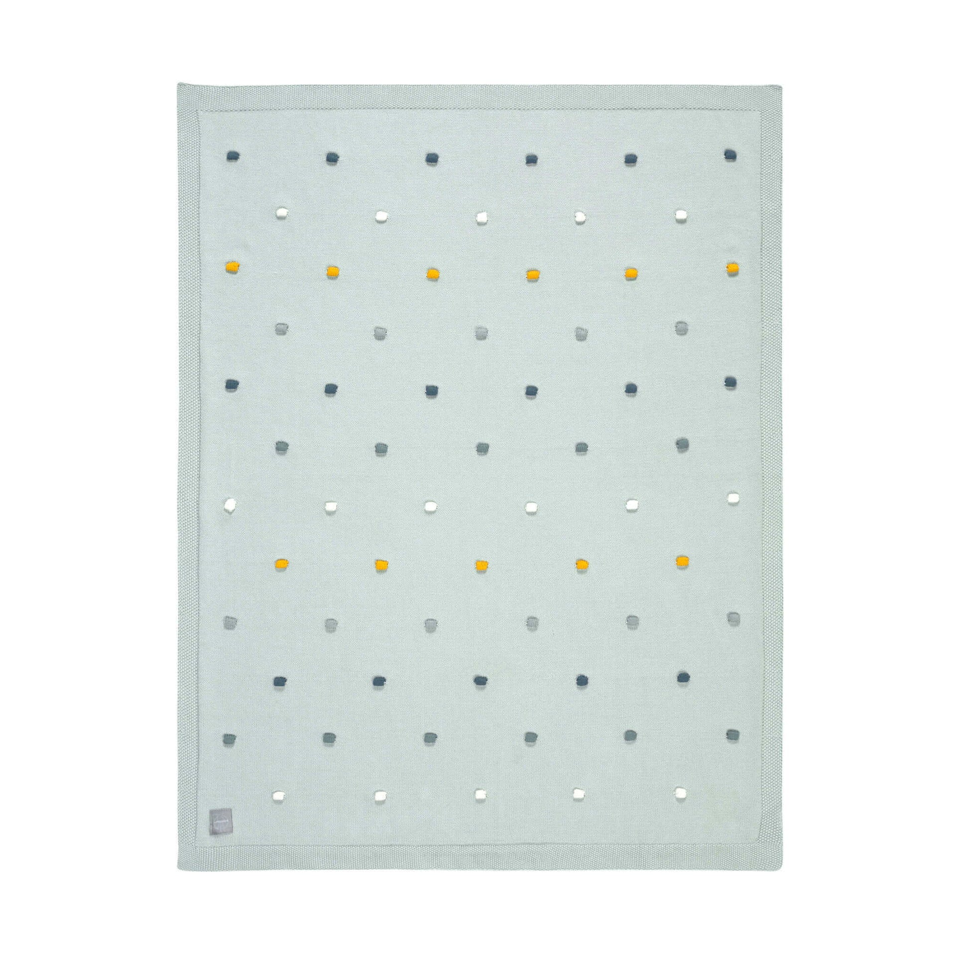 Babydecke Bio Baumwolle, Dots, Light Mint
