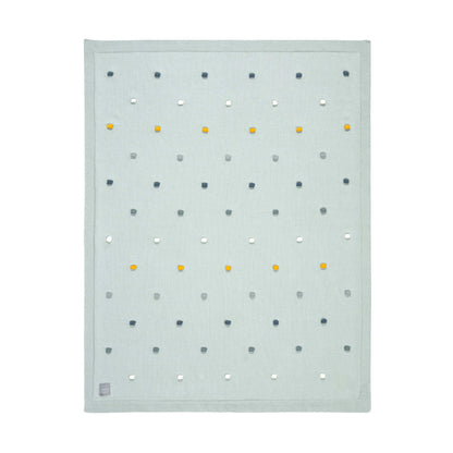 Babydecke Bio Baumwolle, Dots, Light Mint