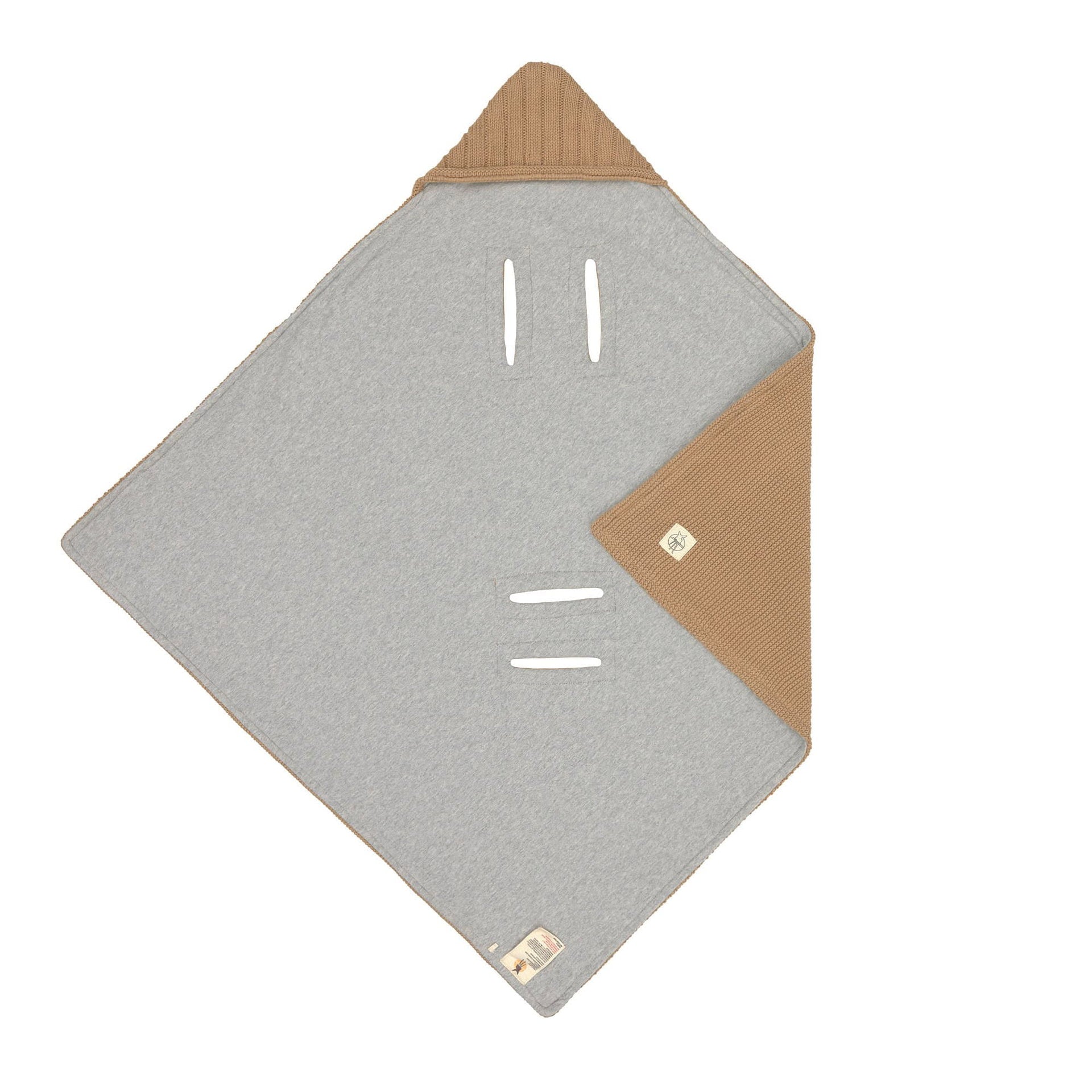 Einschlagdecke Baby Bio Baumwolle, Sand