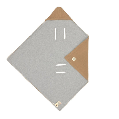 Einschlagdecke Baby Bio Baumwolle, Sand
