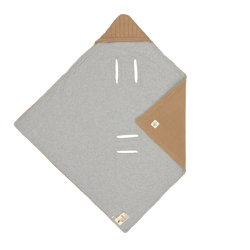 Einschlagdecke Baby Bio Baumwolle, Sand